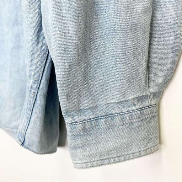 Antigua NFL Denver Broncos Denim Button Down Shirt Large Superbowl Champions - Picture 6 of 7